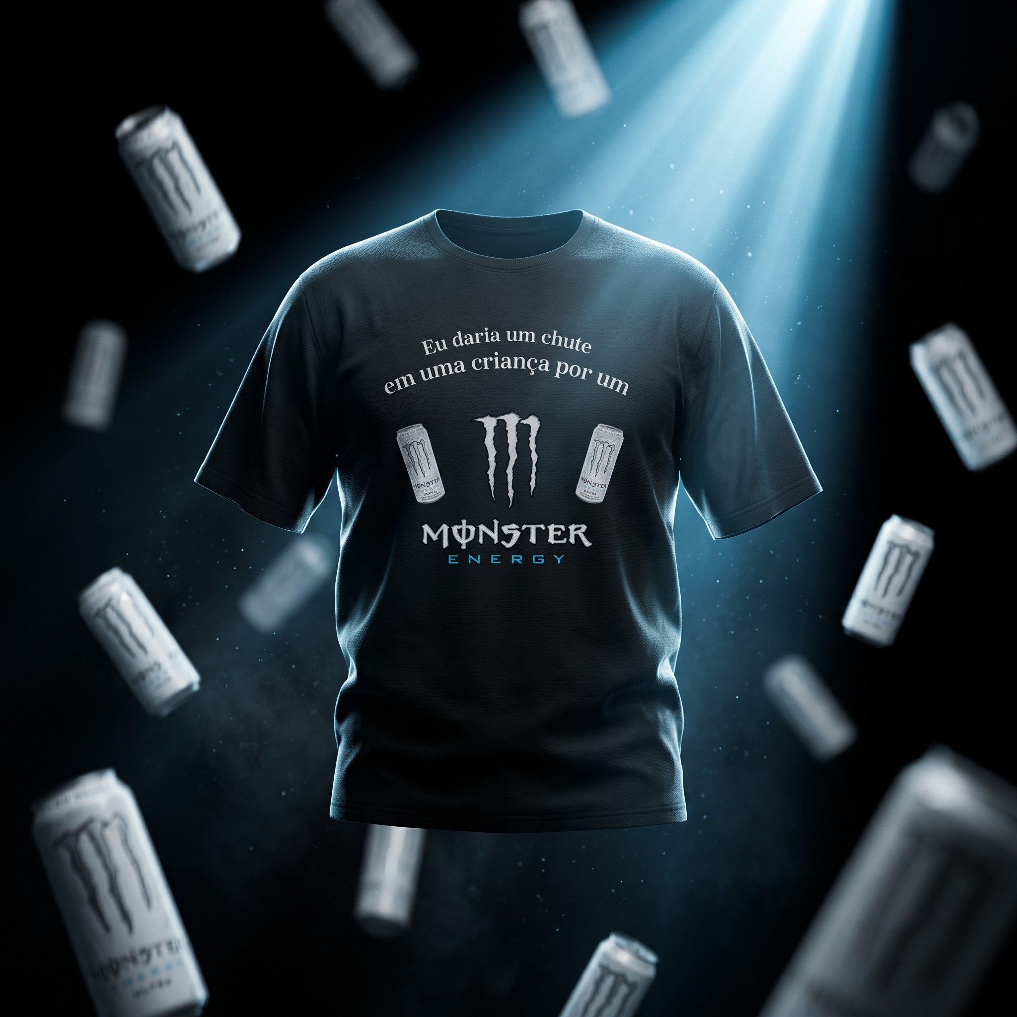 Camiseta Oversized Troca Justa preta com estampa Monster Energy - Monsterholics
