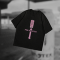 Camiseta Oversized Pink Monster Meme