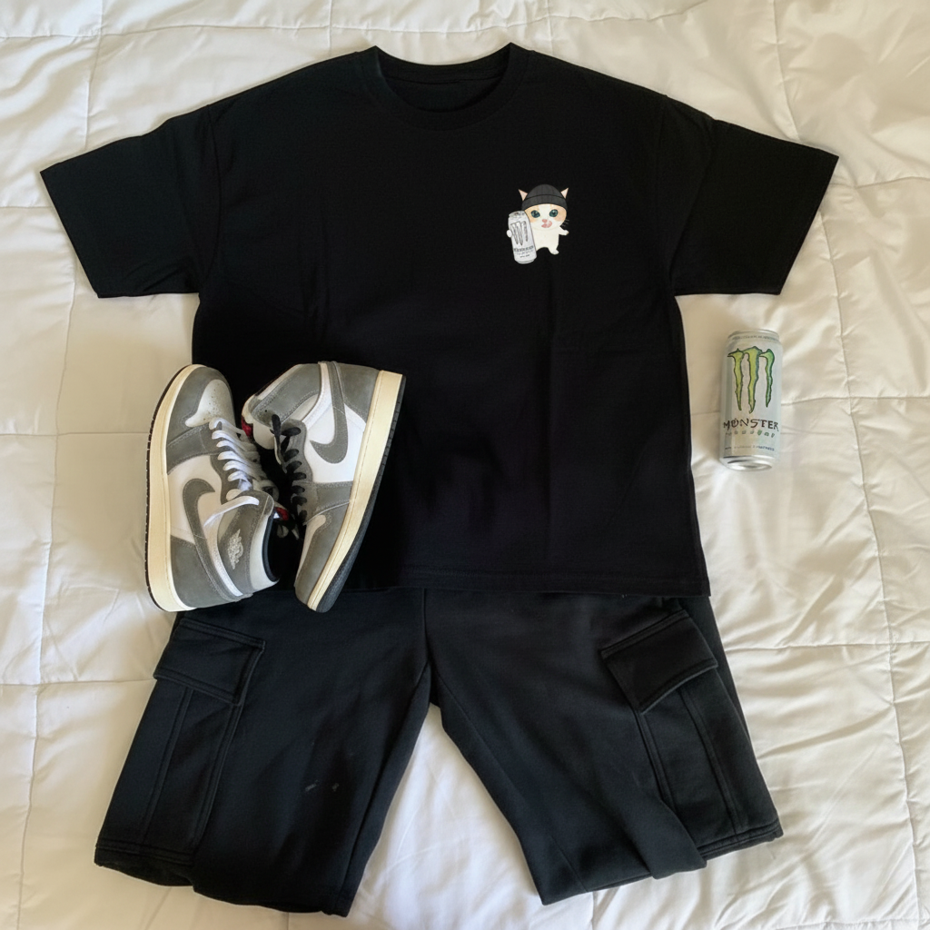 Camiseta Oversized I'm just a Cat Masculina