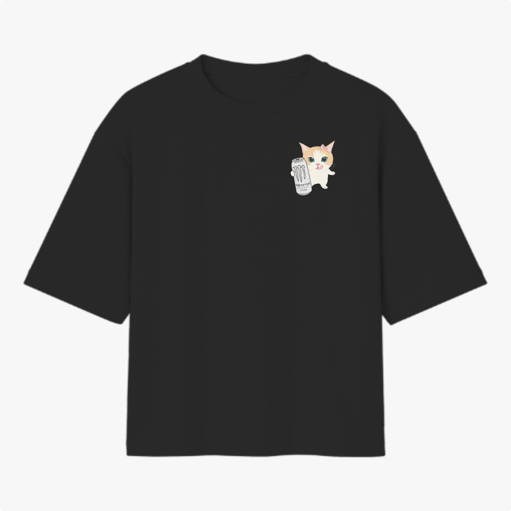 Camiseta Oversized I'm Just a Cat Feminina