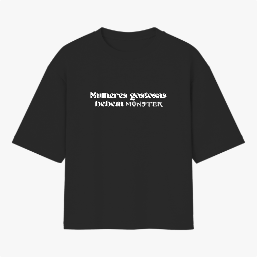 Camiseta Oversized Hot Girls Monster