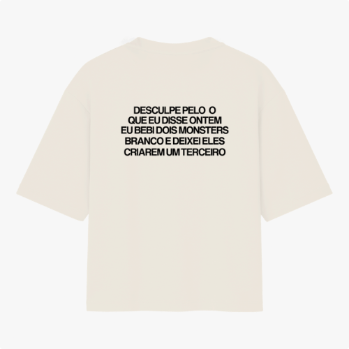 Camiseta Oversized Terceiro Monster