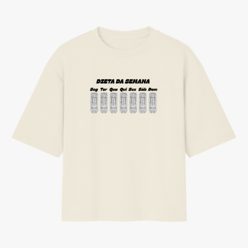 Camiseta Oversized Dieta da Semana