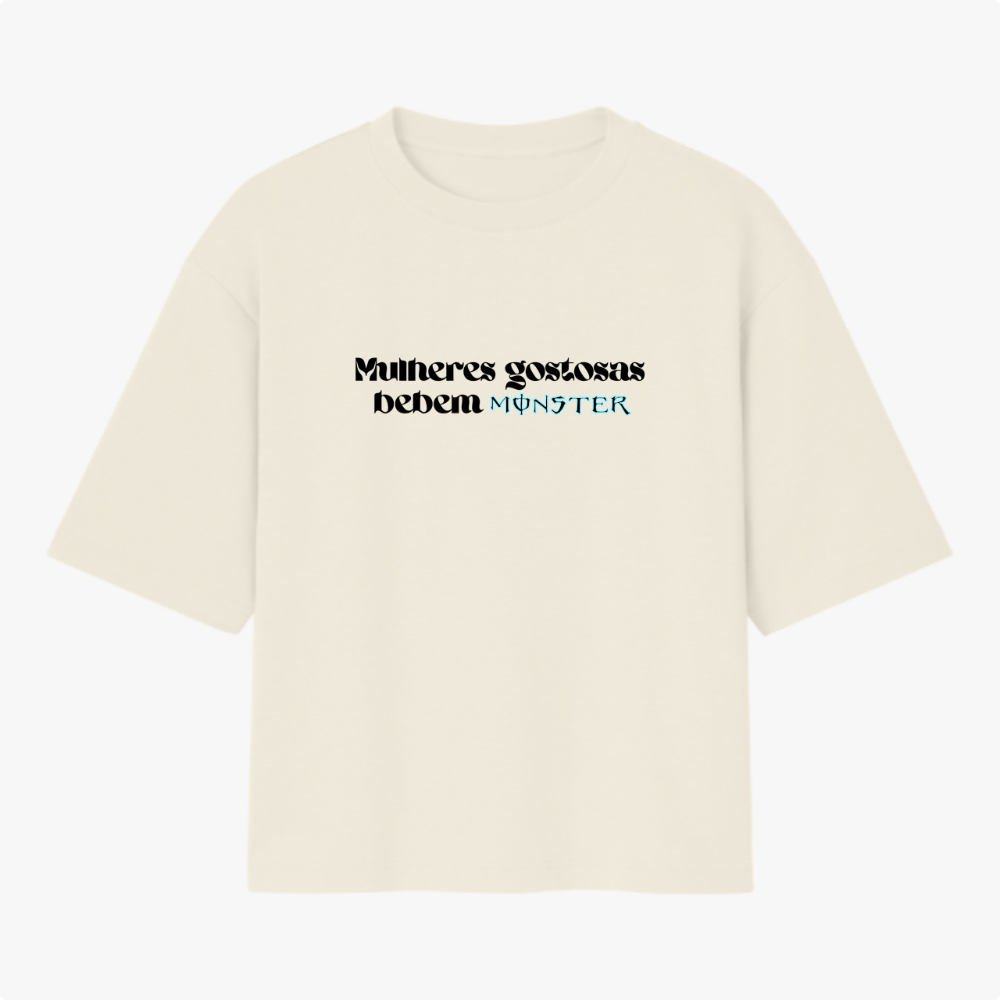 Camiseta Oversized Hot Girls Monster