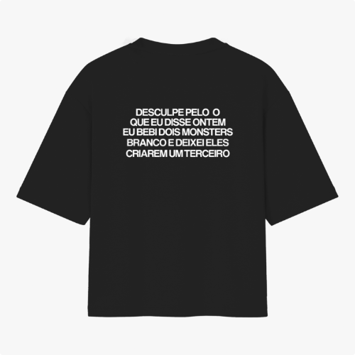 Camiseta Oversized Terceiro Monster