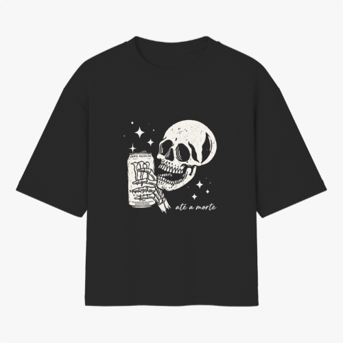 Camiseta Oversized Até a Morte