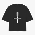 Camiseta Oversized White Monster Meme