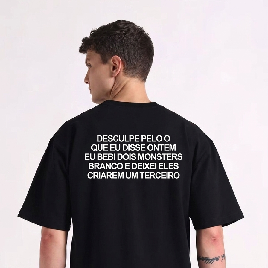 Camiseta Oversized Terceiro Monster